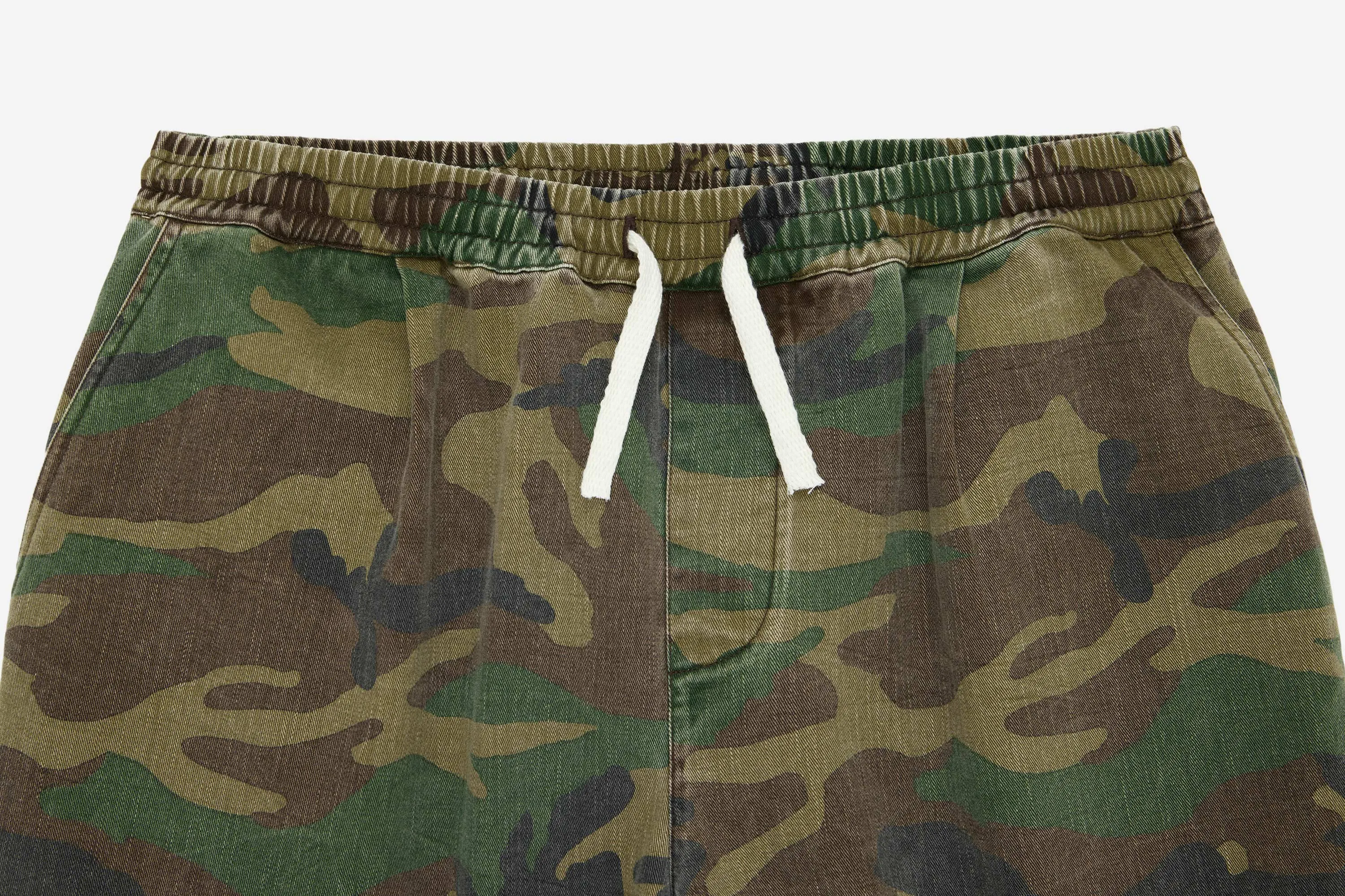 Drawstring Shorts ~ Camo Twill