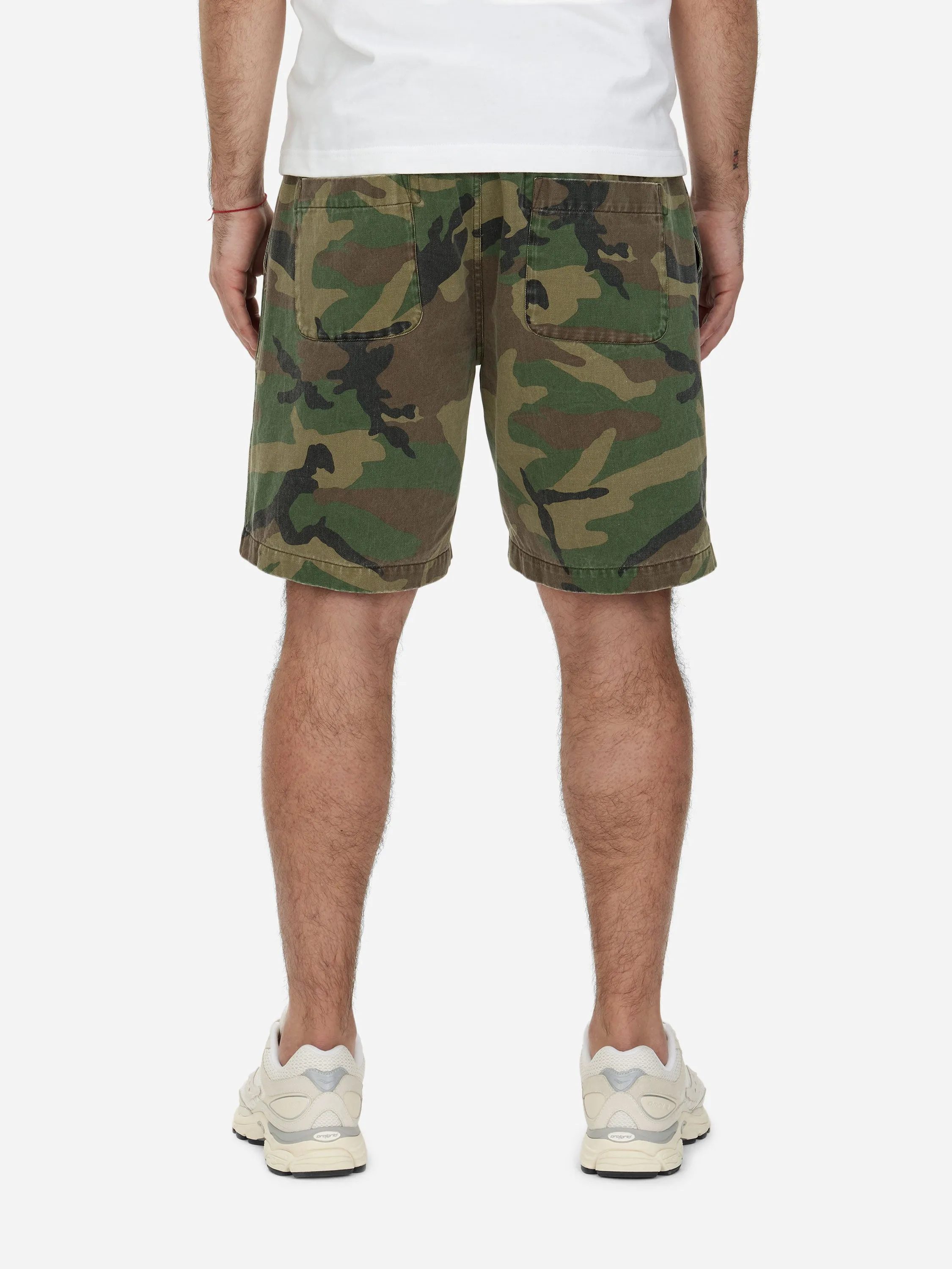 Drawstring Shorts ~ Camo Twill