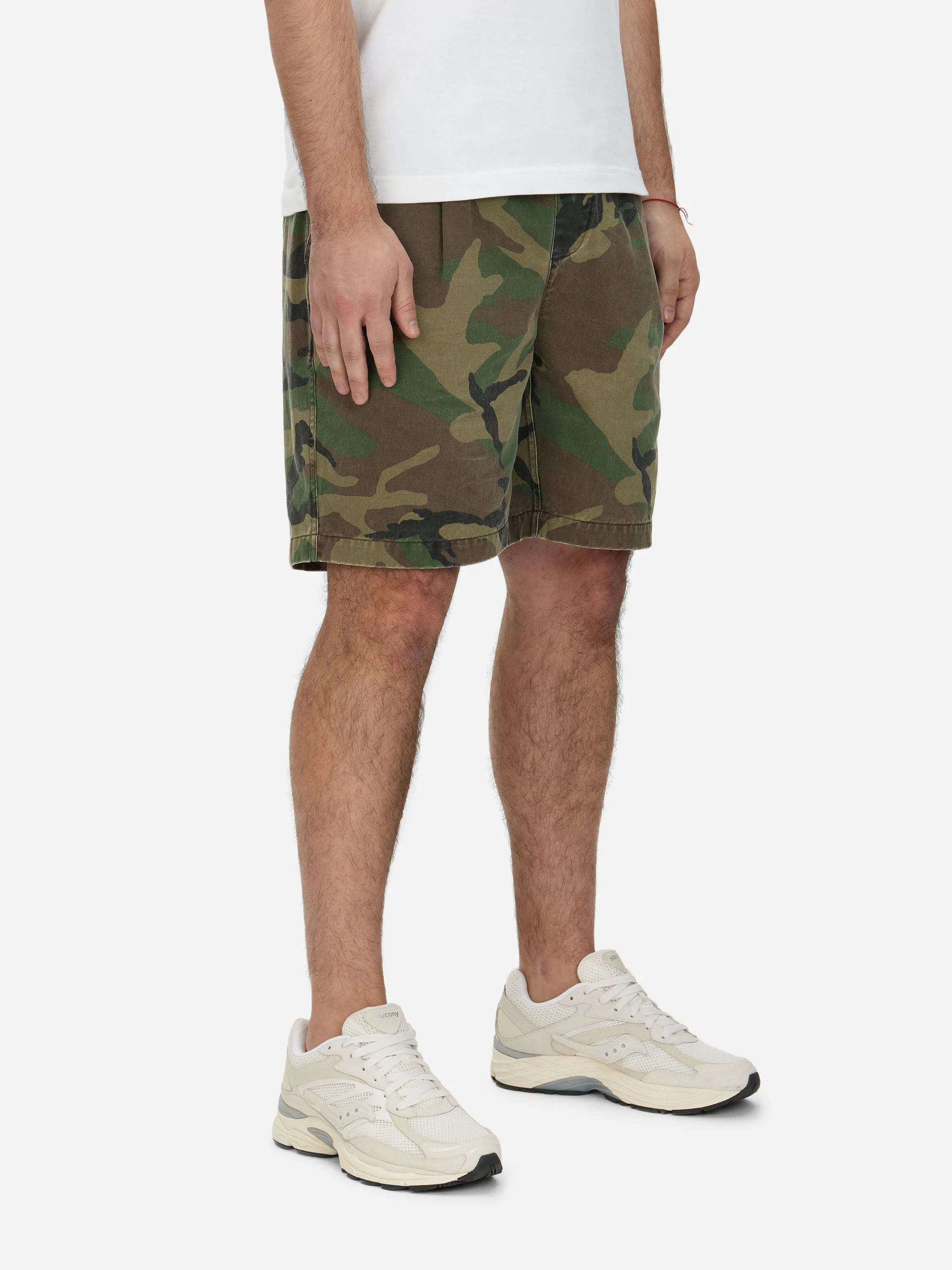 Drawstring Shorts ~ Camo Twill