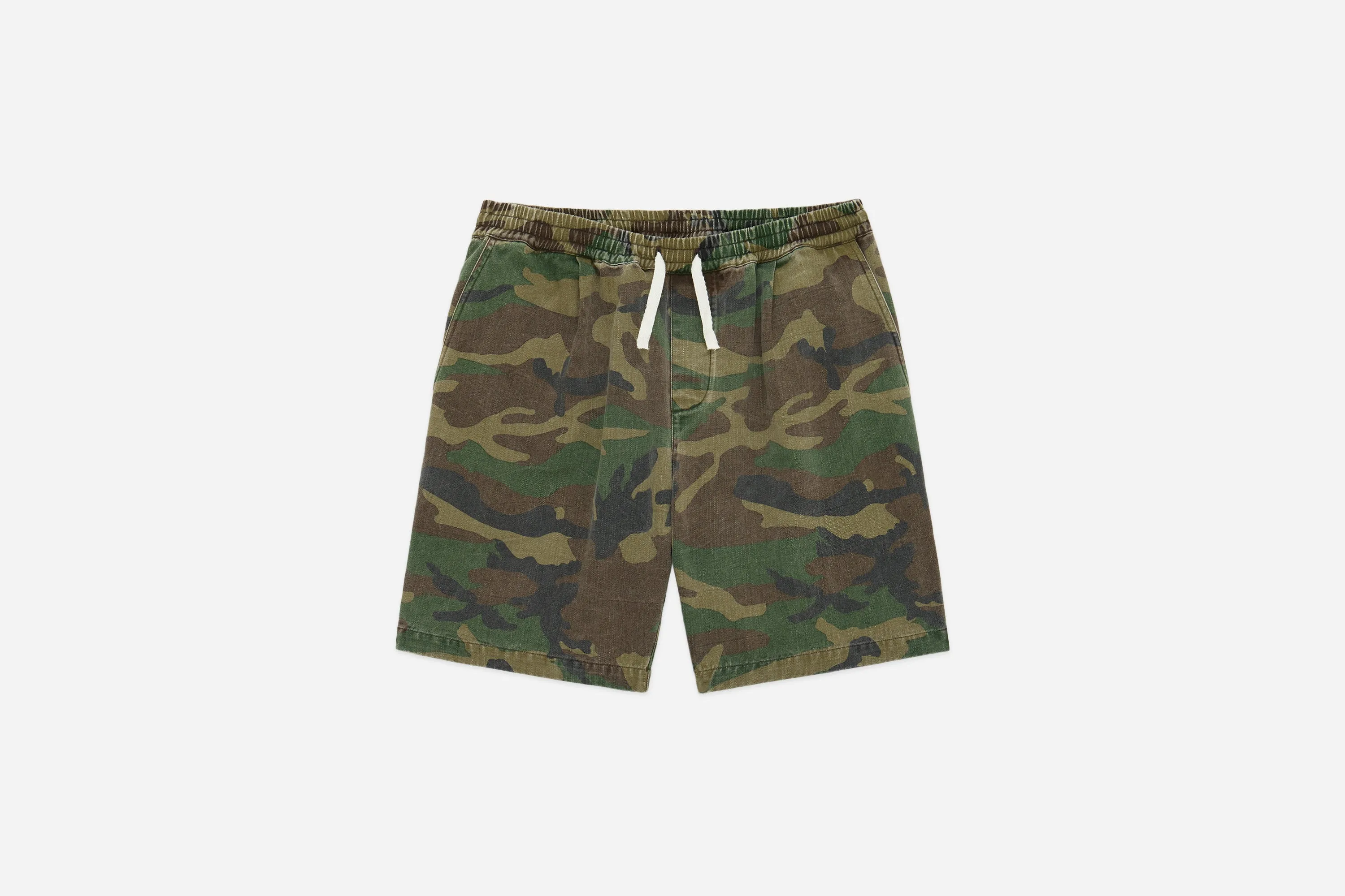 Drawstring Shorts ~ Camo Twill