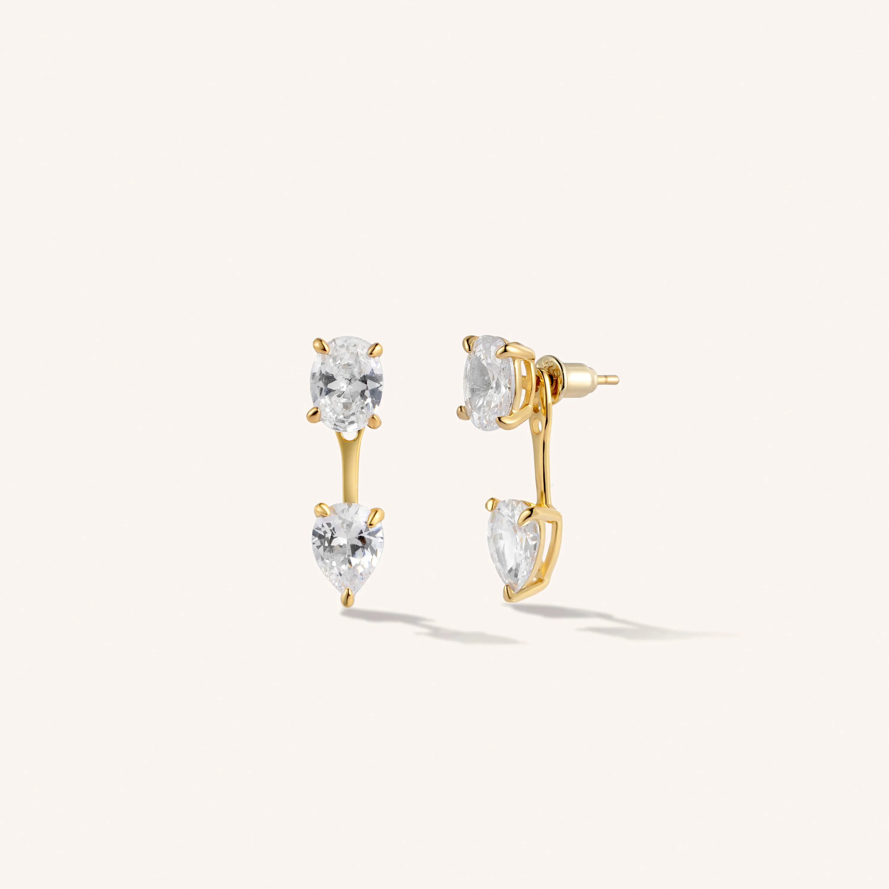 Duo Gem Earrings