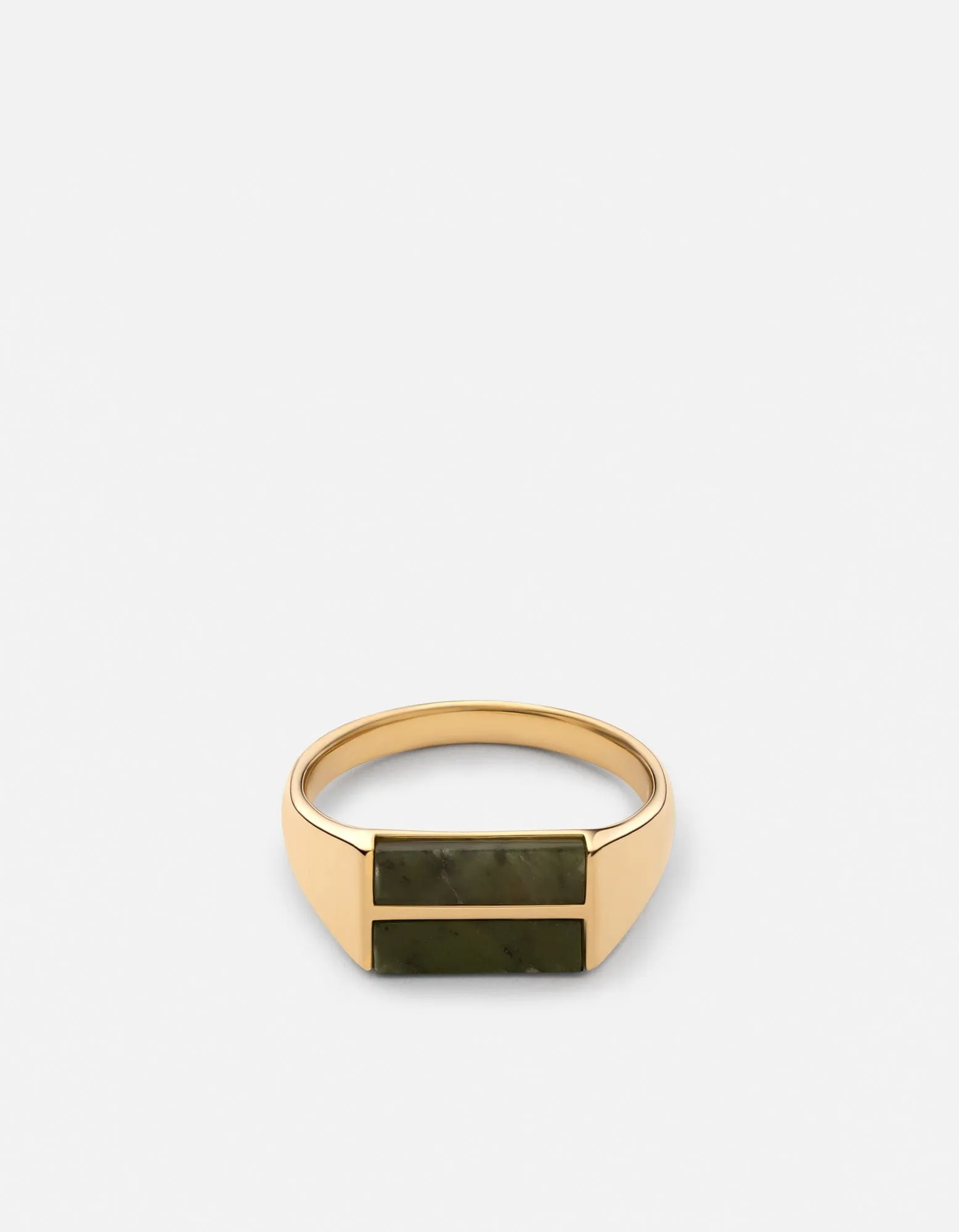 Duo Jasper Ring, Gold Vermeil