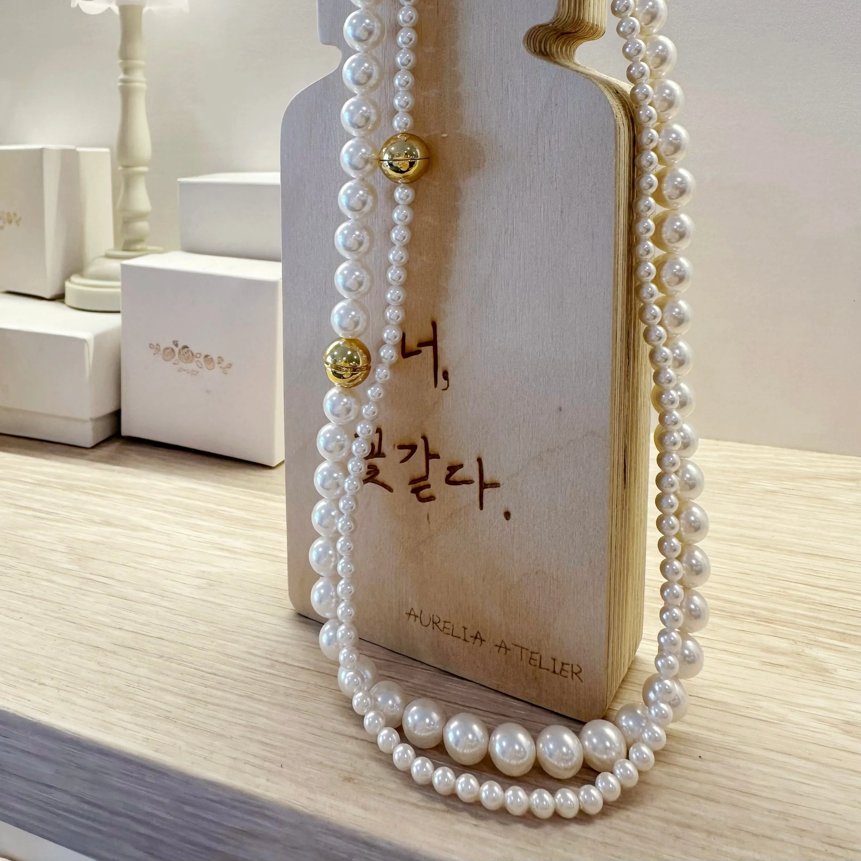 Evangeline 4mm Pearl Necklace