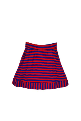 Everyday MINI Skirt  - Red & Blue Stripe