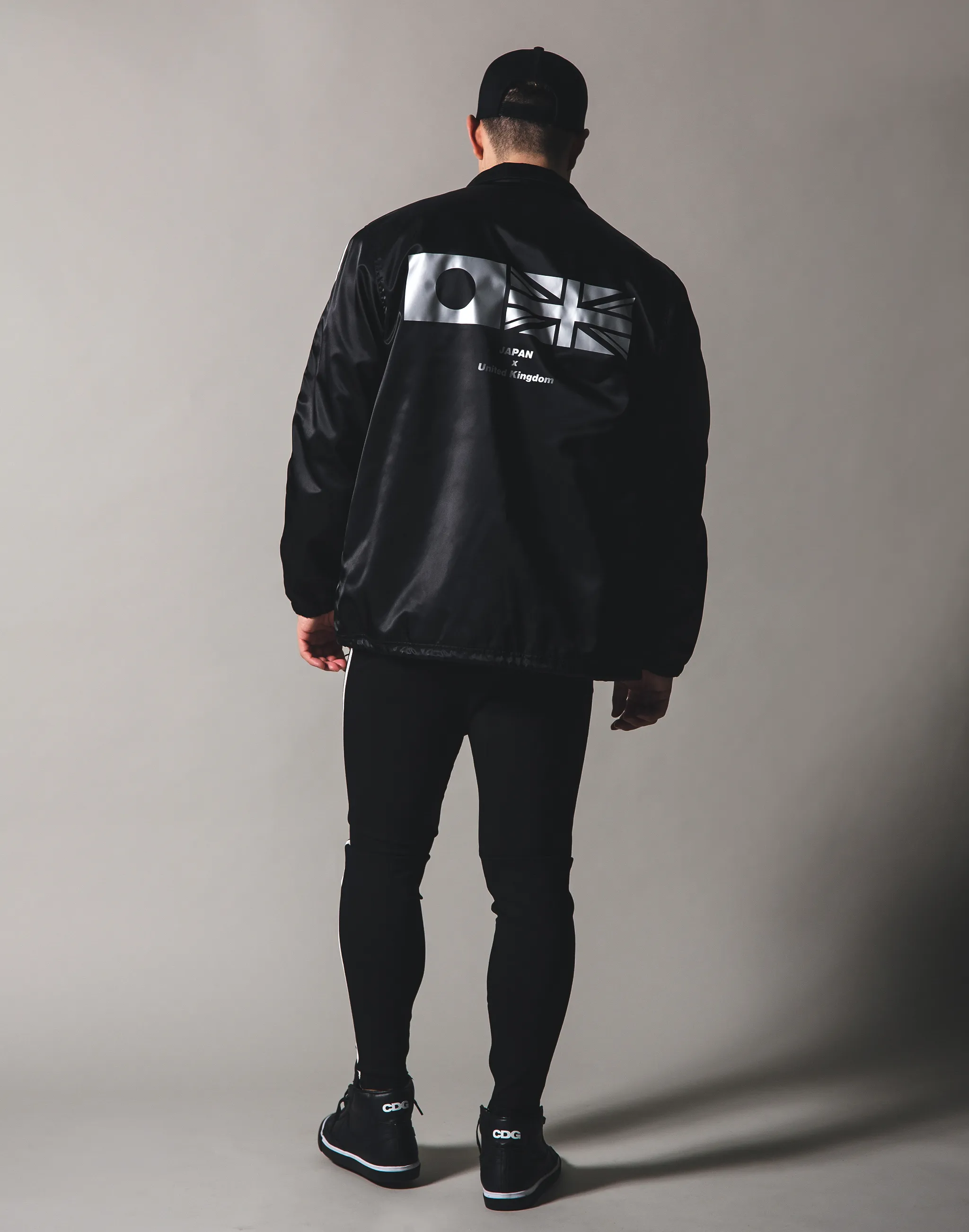 Flag Coach jacket - BLACK