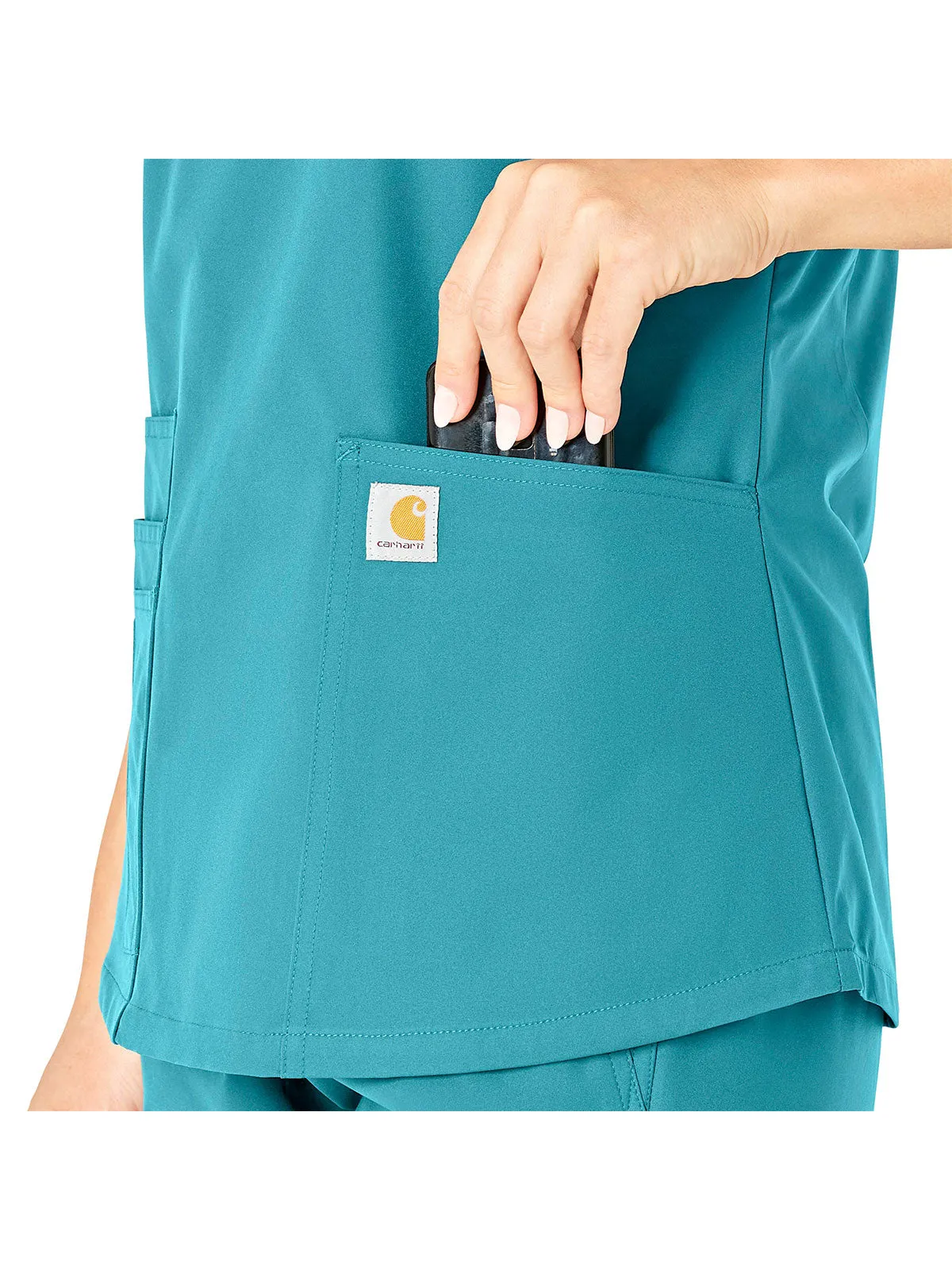 Force Essentials - Women's V-Neck 5 Pocket Scrub Top