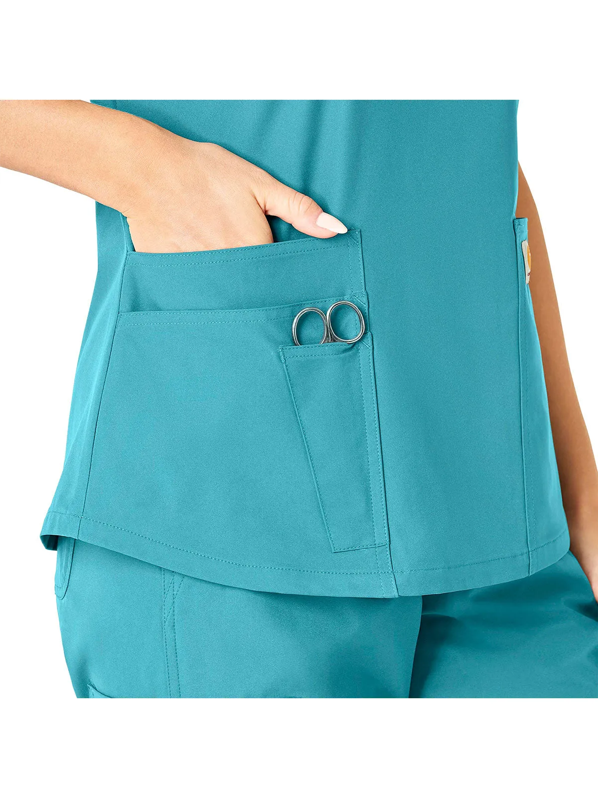 Force Essentials - Women's V-Neck 5 Pocket Scrub Top