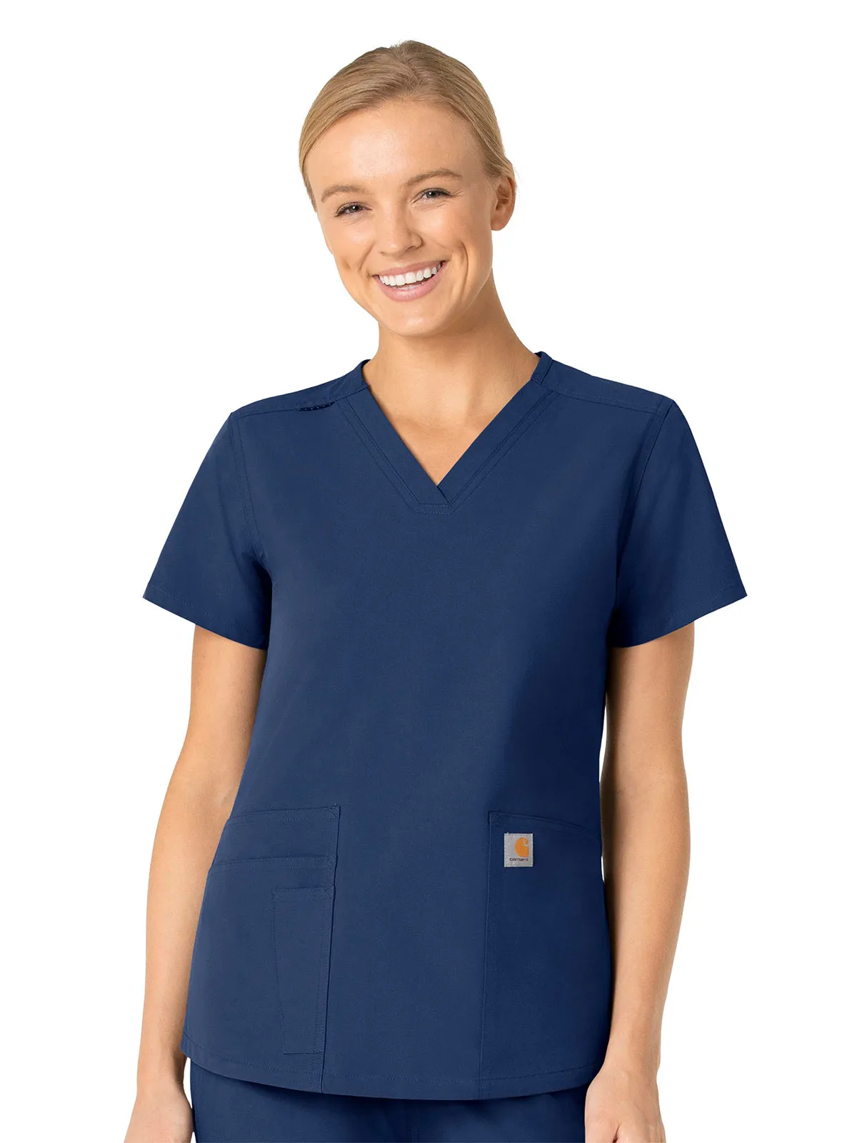 Force Essentials - Women's V-Neck 5 Pocket Scrub Top