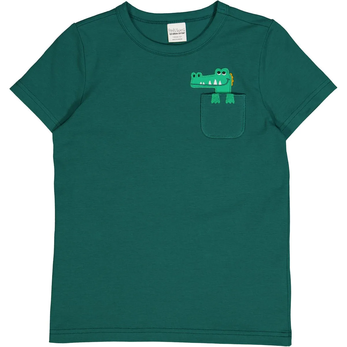 Fred's World by green cotton Kinder T-Shirt Croco – Cucumber