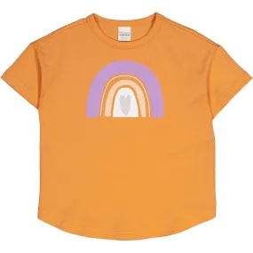 Fred's World by green cotton Kinder T-Shirt Rainbow – Tangerine