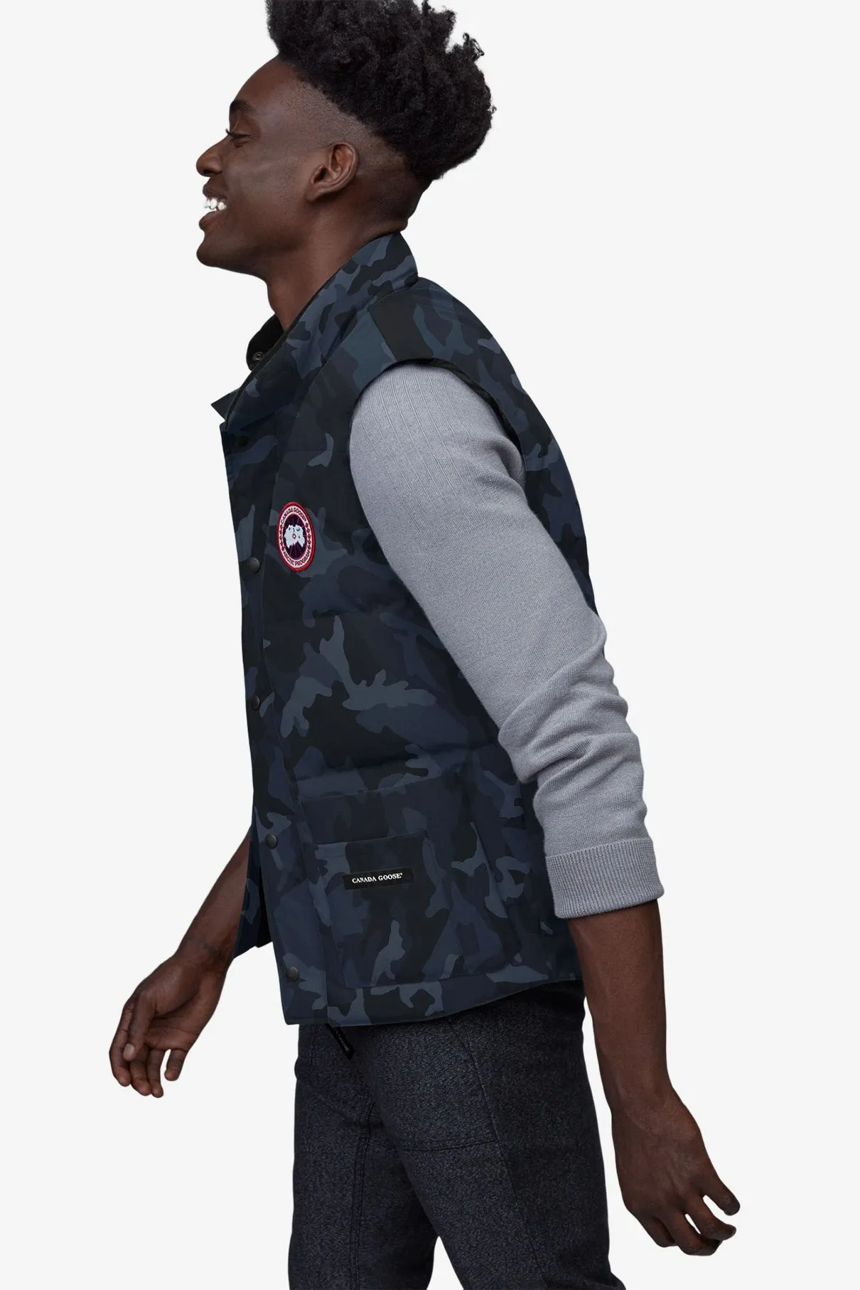 Freestyle Crew Vest-Print－Classic Camo Navy