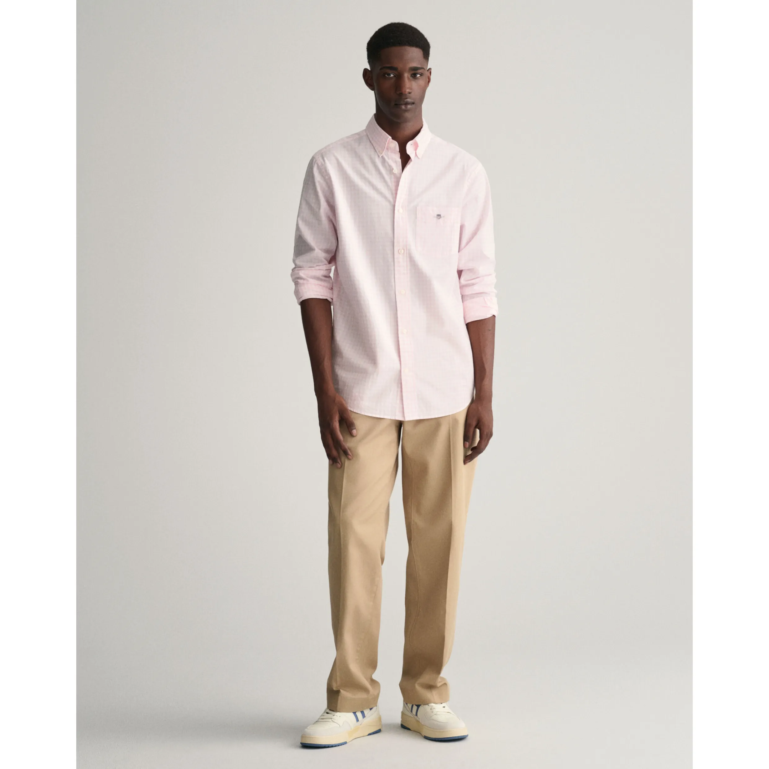 GANT Regular Fit Gingham Poplin Shirt 3000120 Light Pink