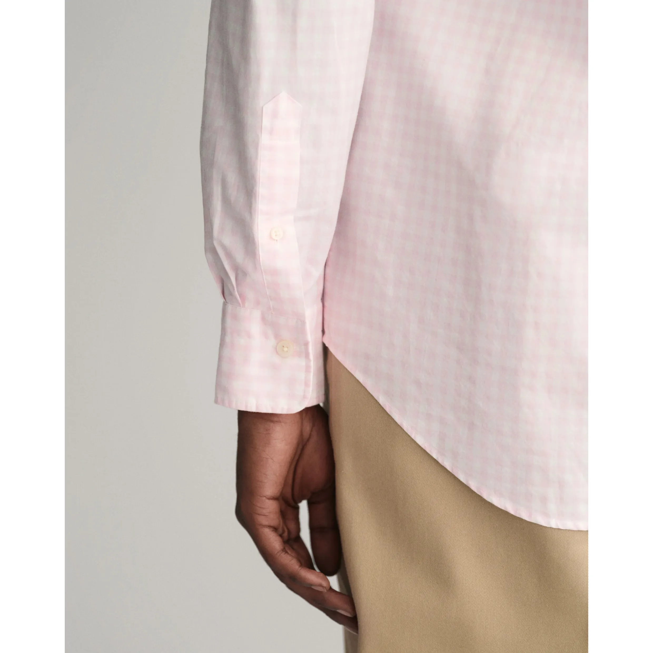 GANT Regular Fit Gingham Poplin Shirt 3000120 Light Pink