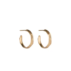 Gold Denali Hoop Earrings