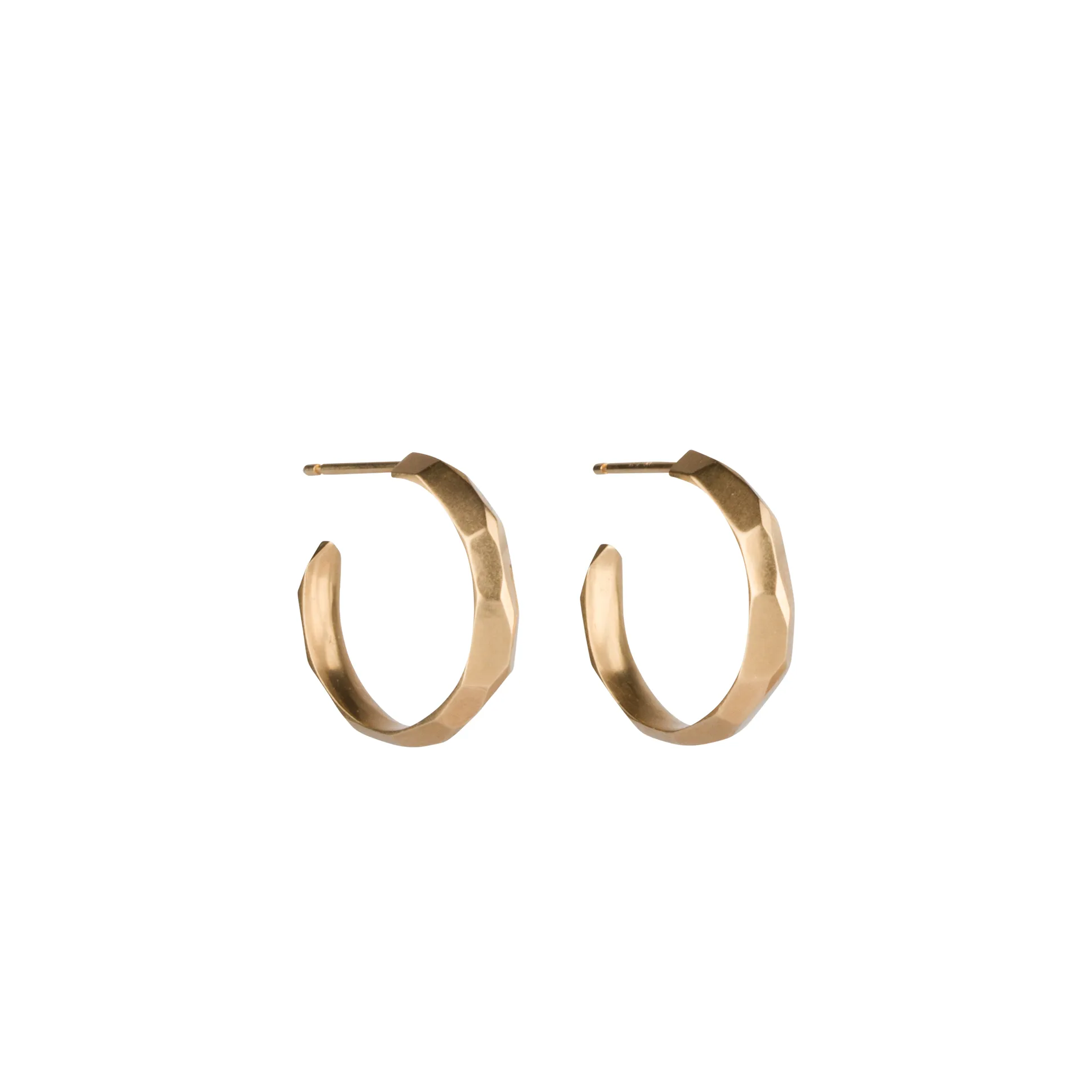 Gold Denali Hoop Earrings