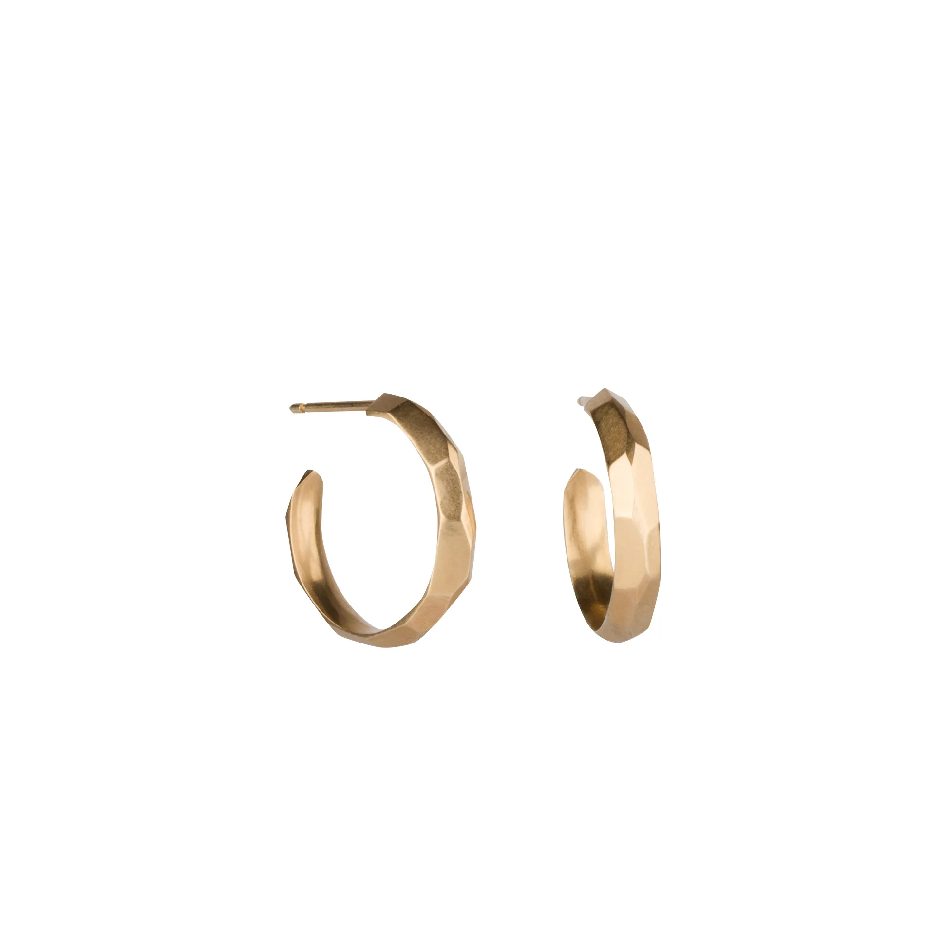 Gold Denali Hoop Earrings