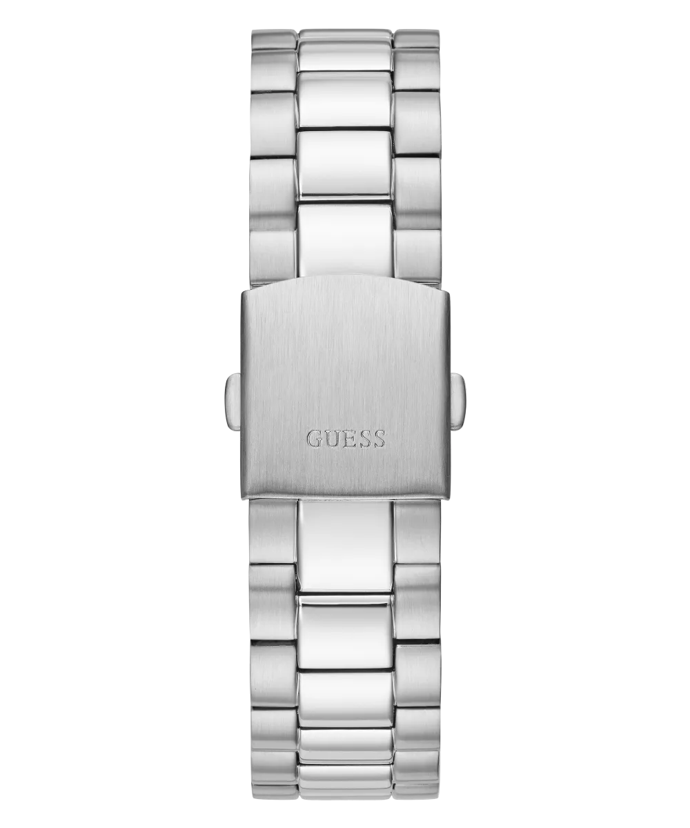 GUESS Mens Silver Tone Day/Date Watch