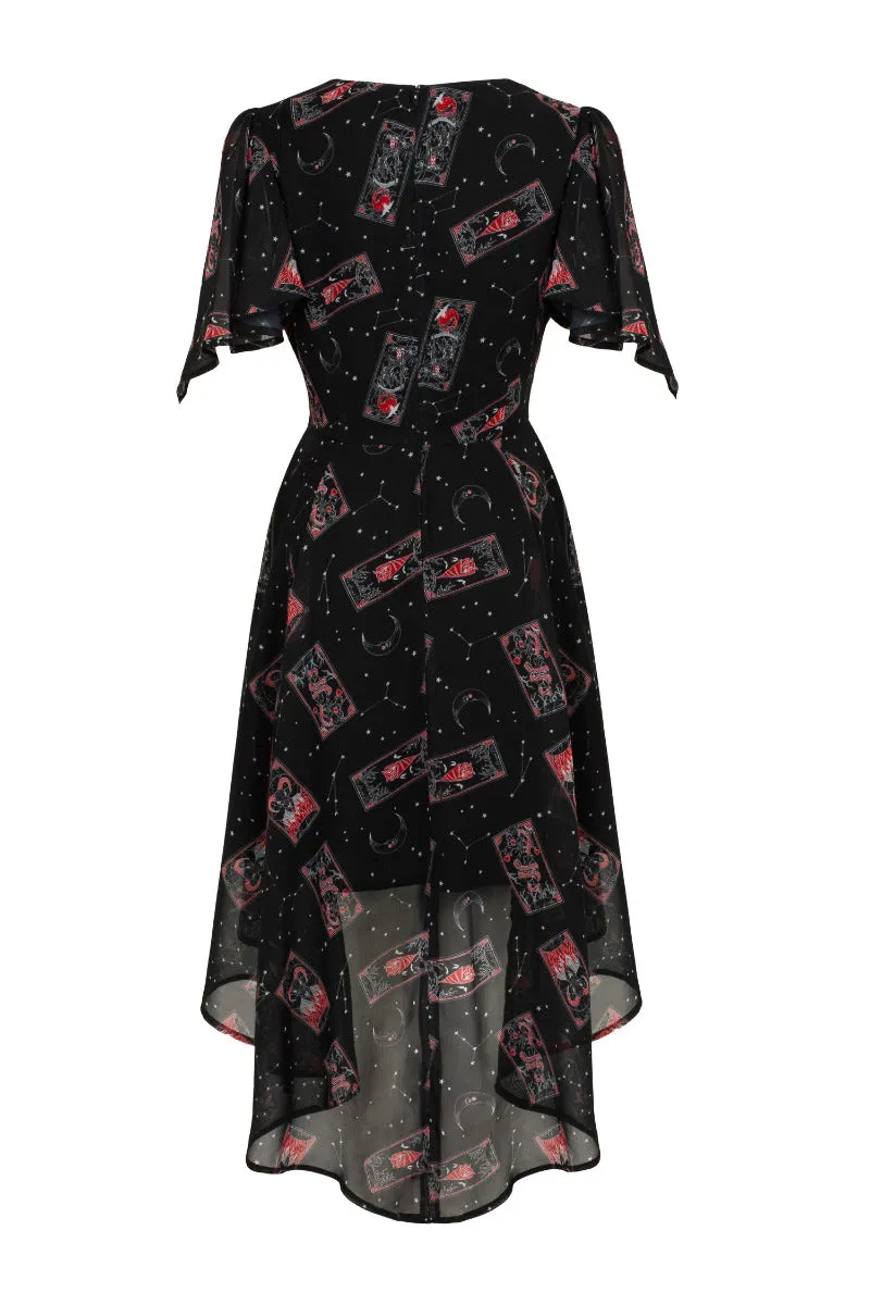 Hell Bunny Duality Dress Hi-Lo Hem Tarot