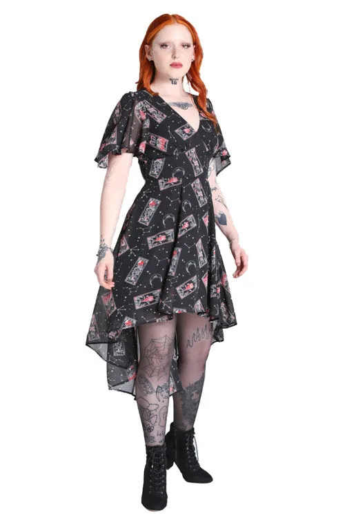 Hell Bunny Duality Dress Hi-Lo Hem Tarot