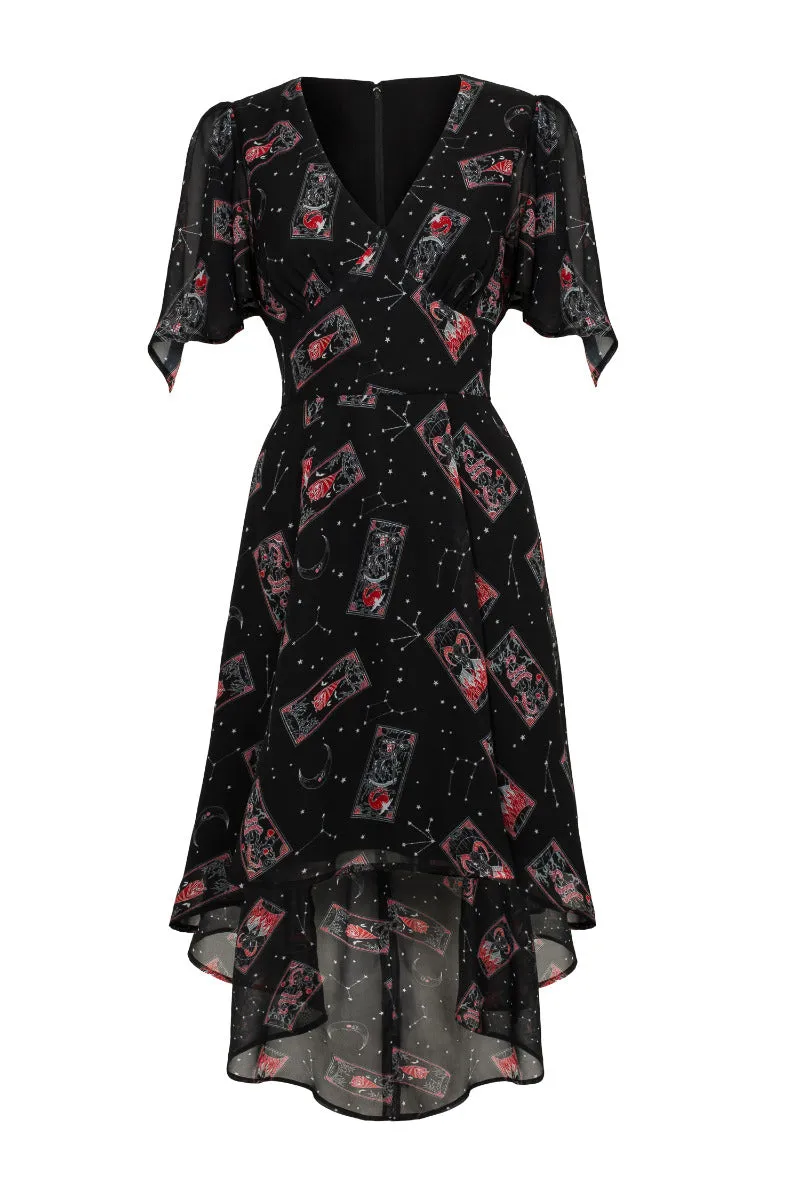 Hell Bunny Duality Dress Hi-Lo Hem Tarot