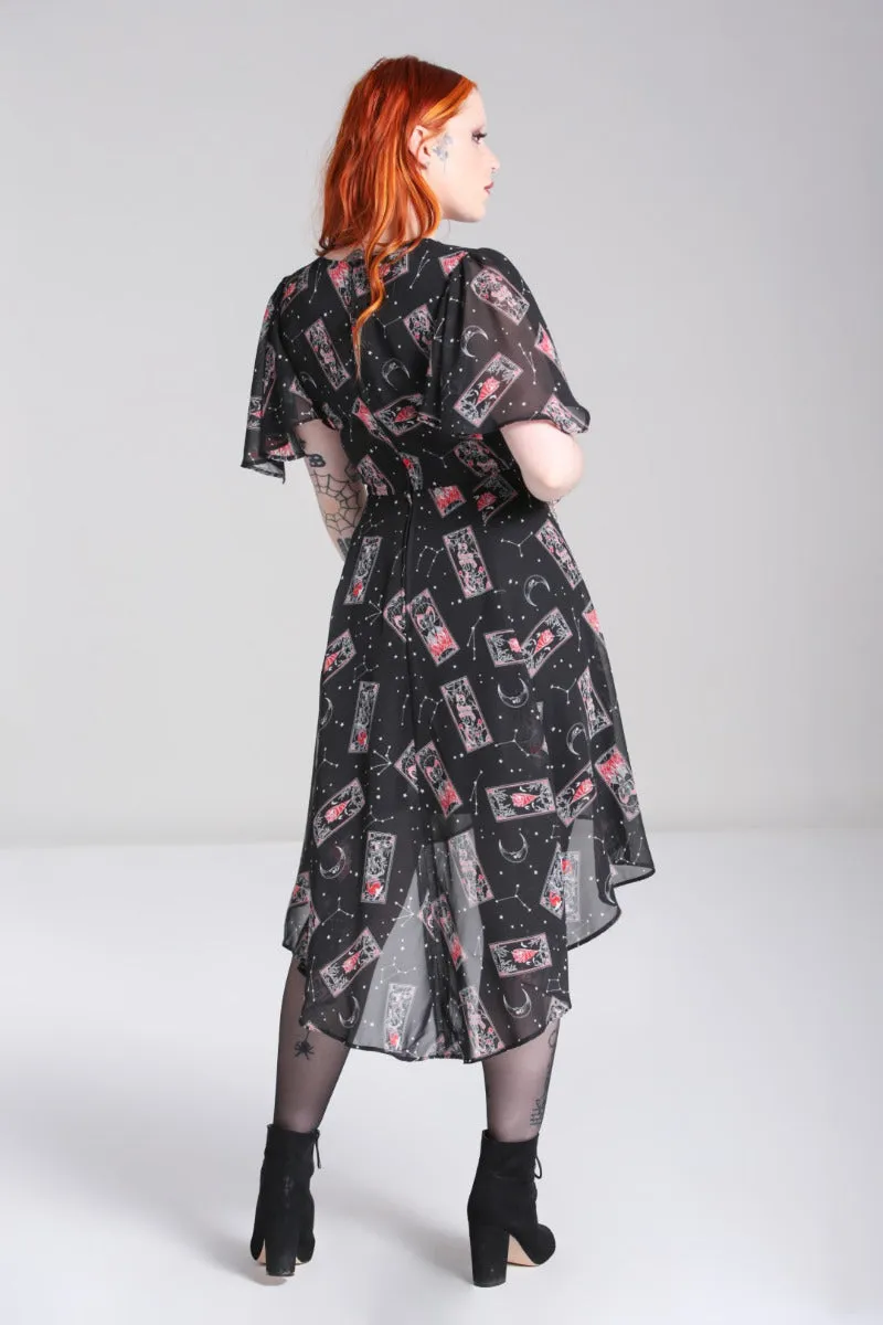 Hell Bunny Duality Dress Hi-Lo Hem Tarot