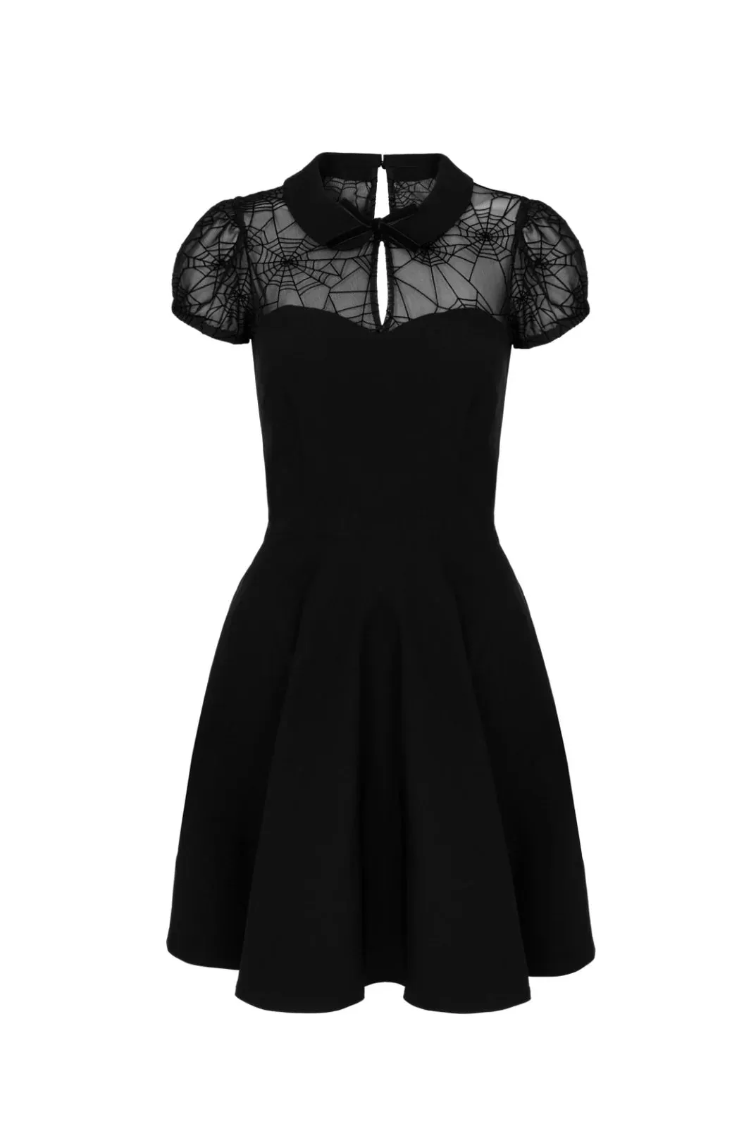 Hell Bunny Viola Mini Dress Web Mesh