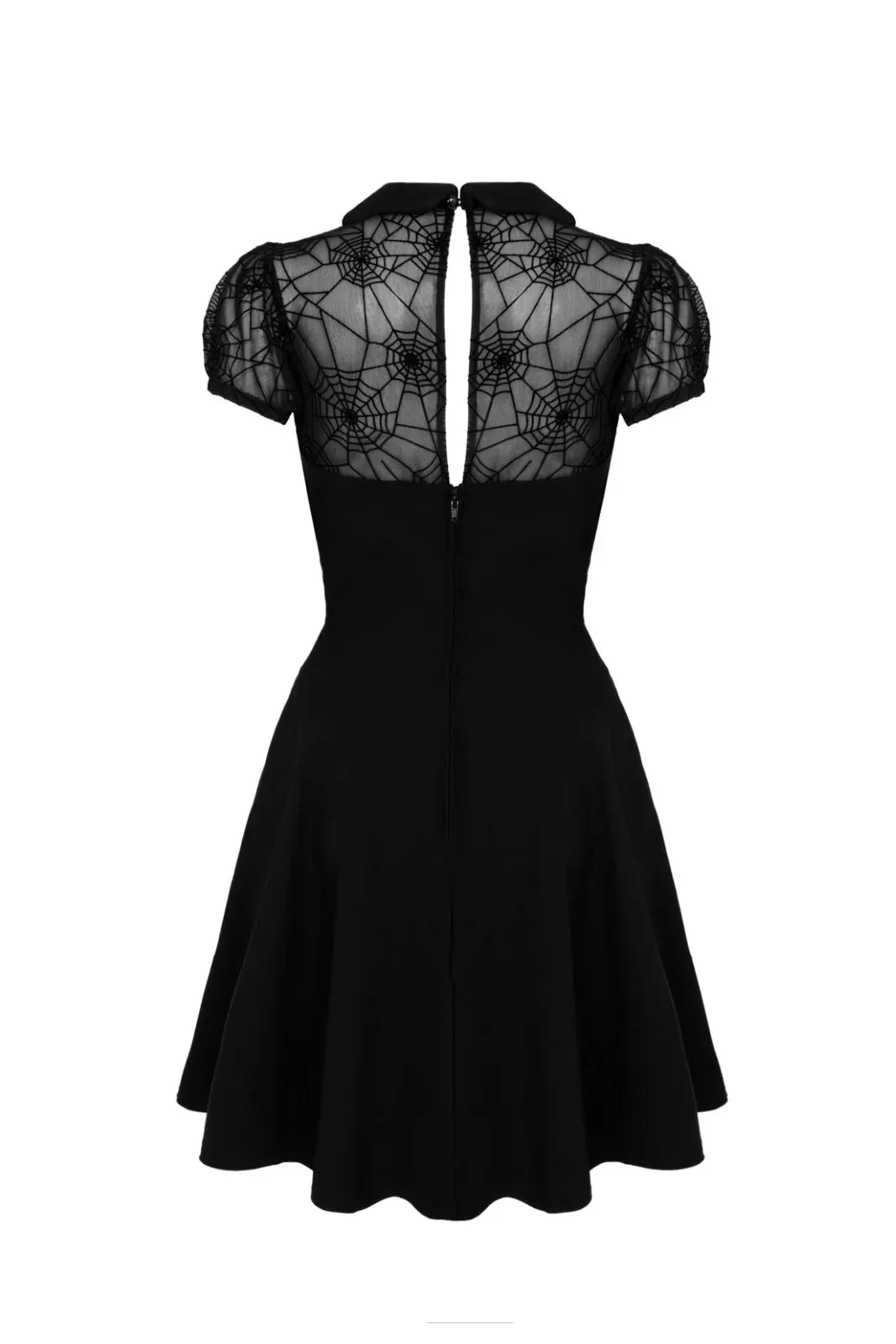 Hell Bunny Viola Mini Dress Web Mesh