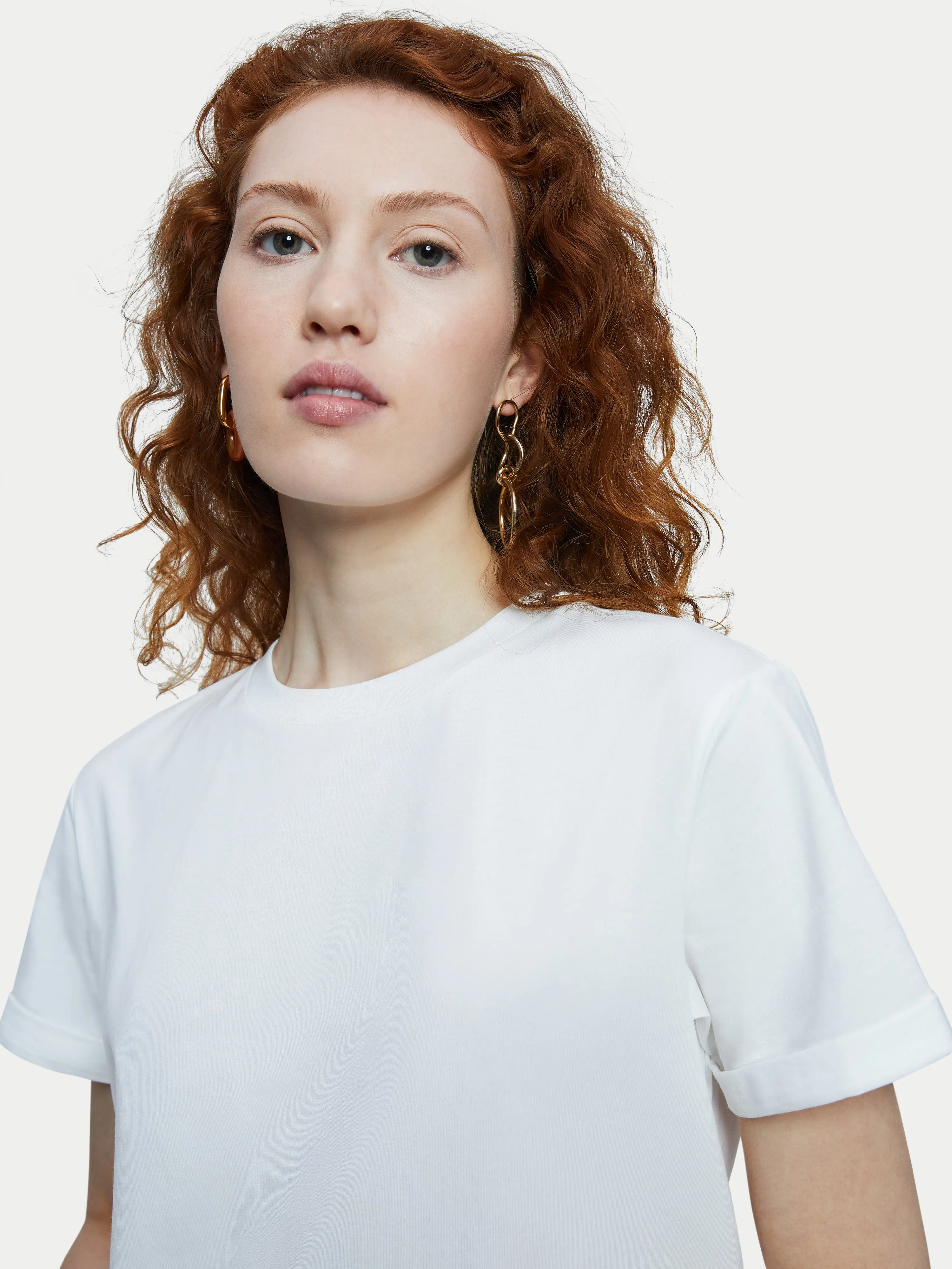 Hove Cotton Boyfriend Tee | White