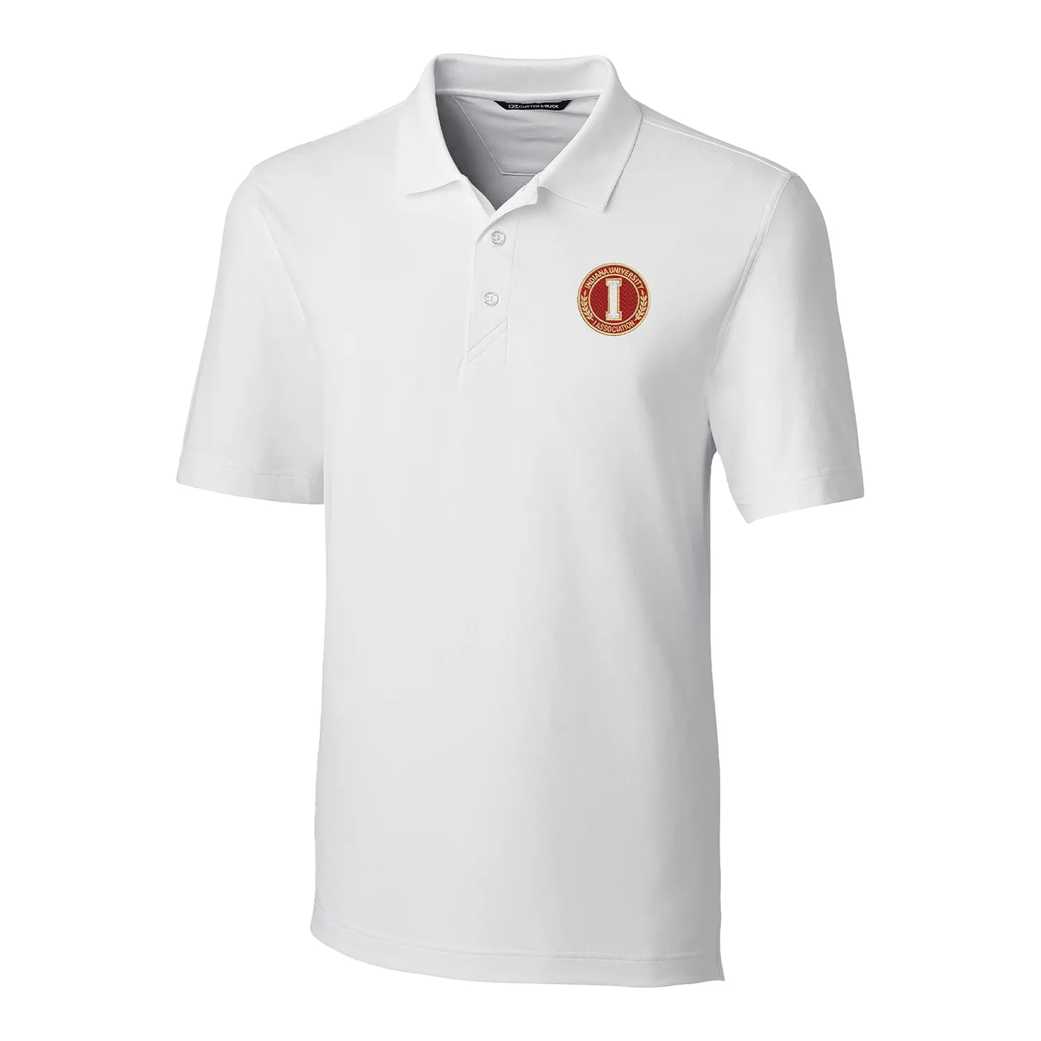 Indiana Hoosiers Cutter & Buck Forge Eco Stretch Recycled White Polo