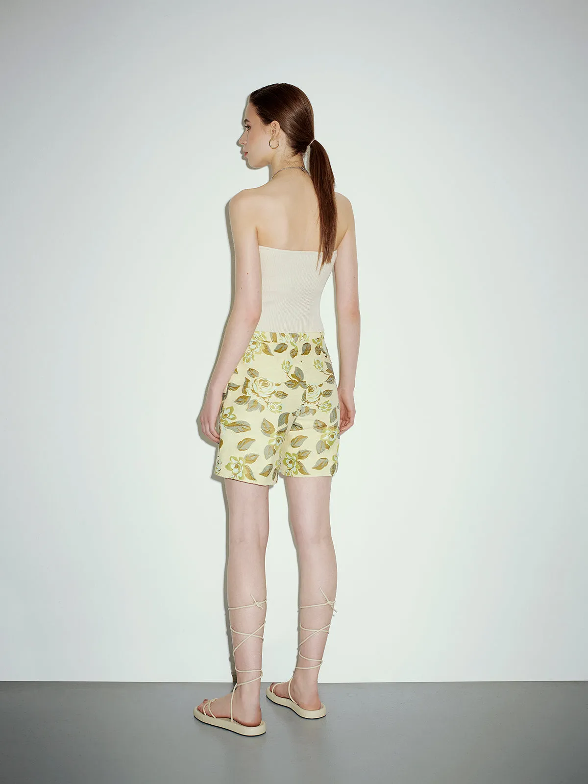 JARDIN jacquard shorts