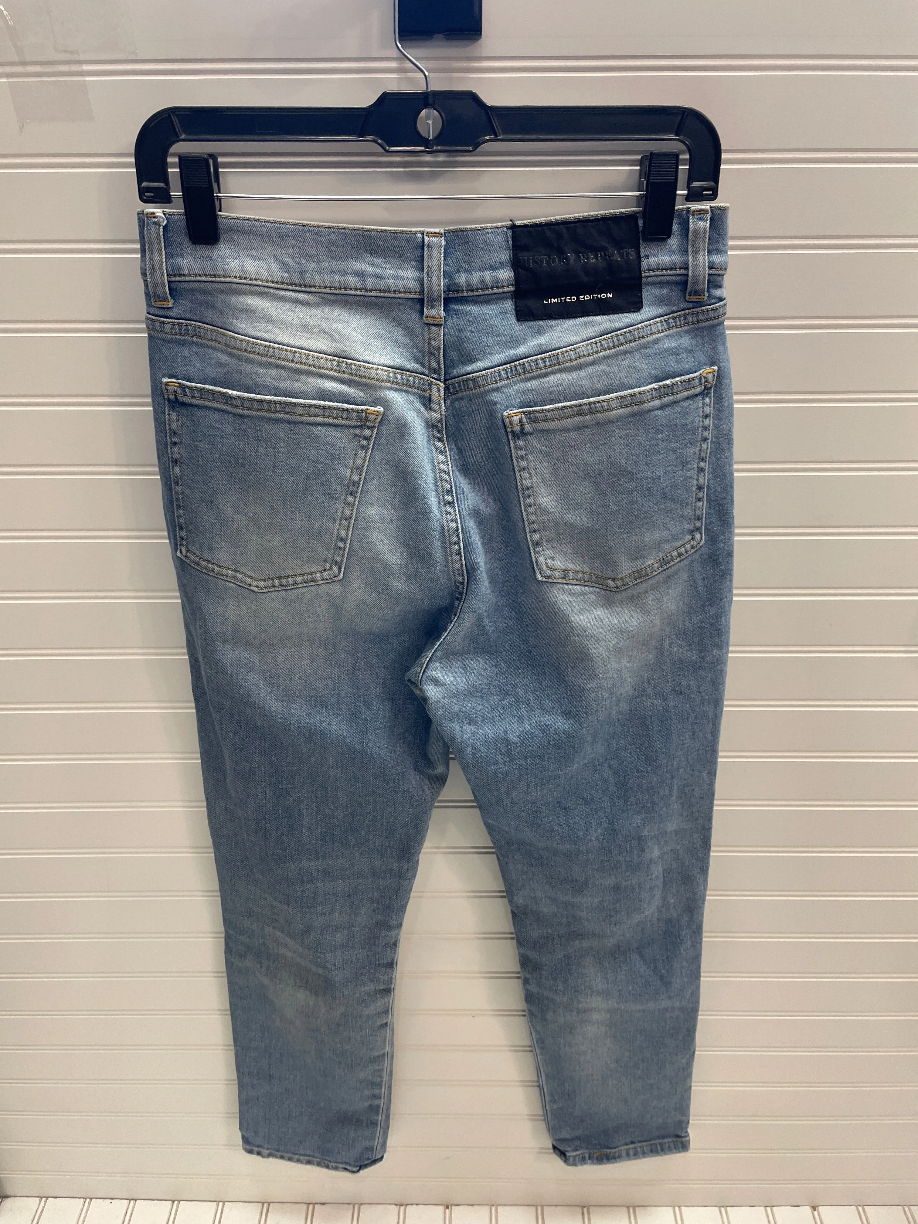 Jeans Straight By History Repeats In Blue & Silver, Size: S