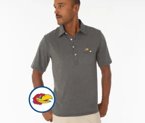 Kansas - Coach's Performance Players Shirt - Jay Head - Heather Gray