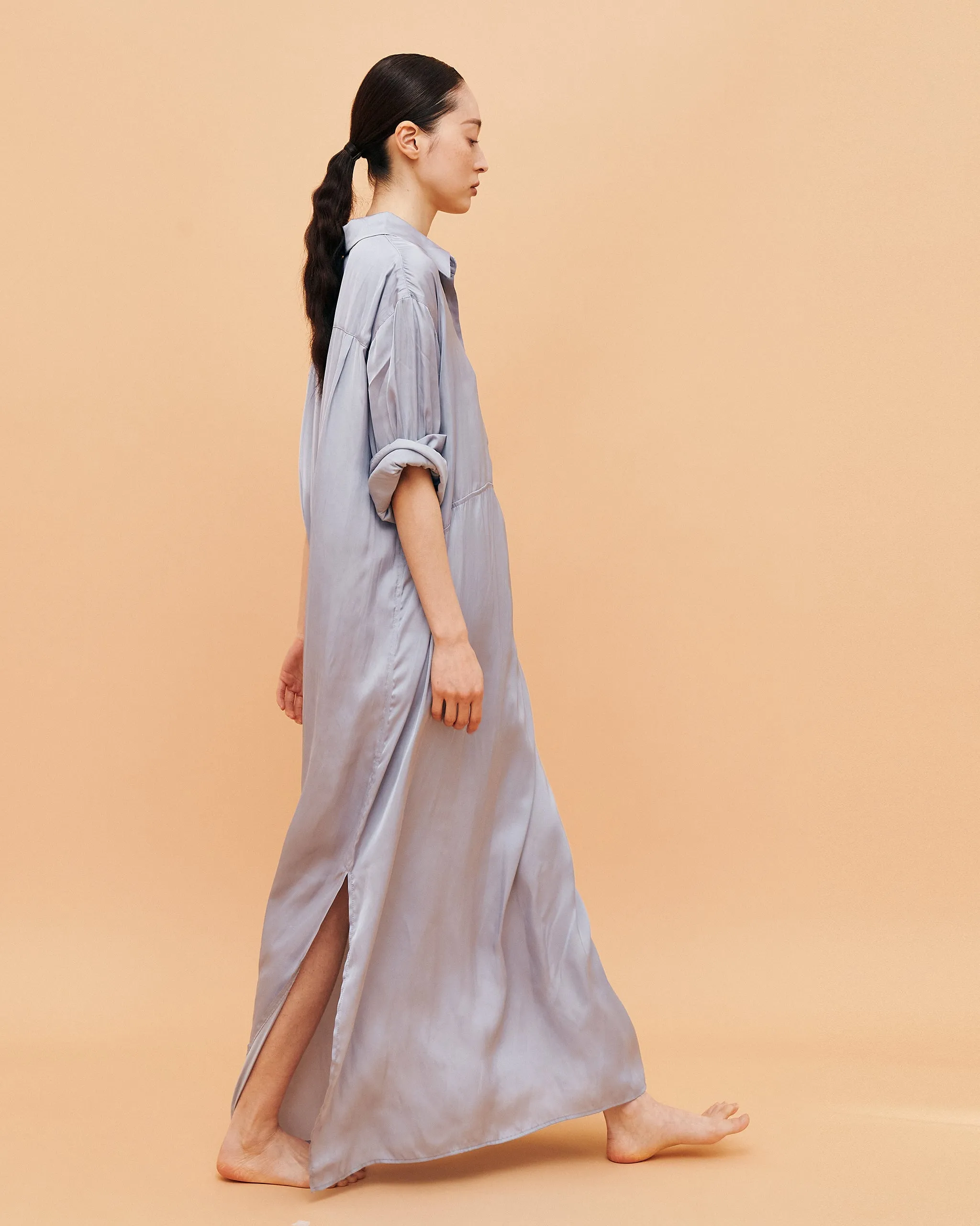 Kelly Classic shirt dress / Cloudy Blue