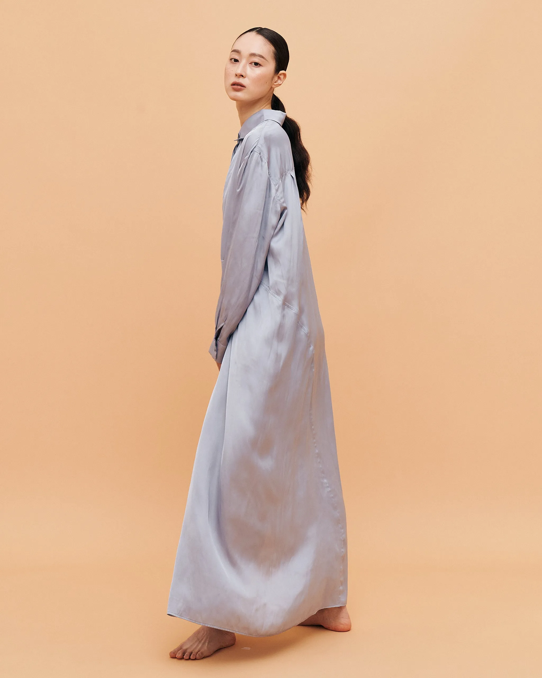 Kelly Classic shirt dress / Cloudy Blue