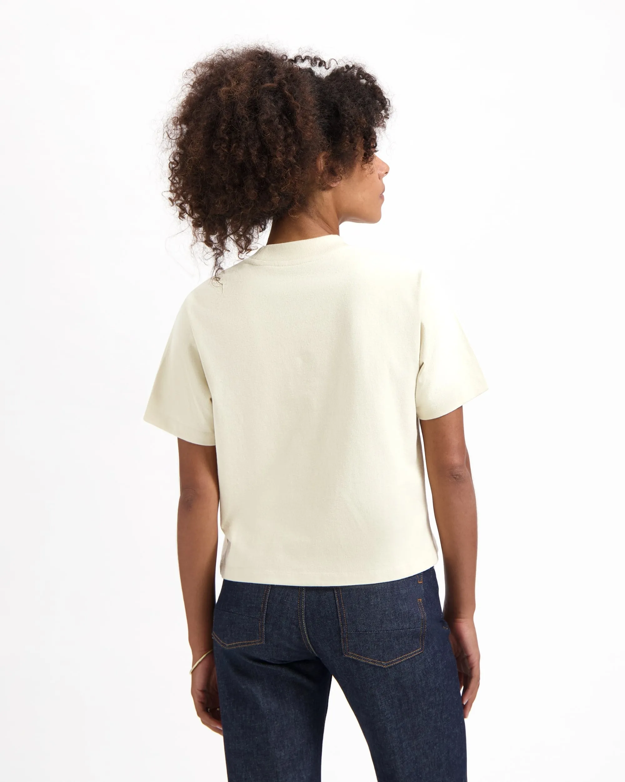 KUYICHI Jill t-shirt solid oatmeal women