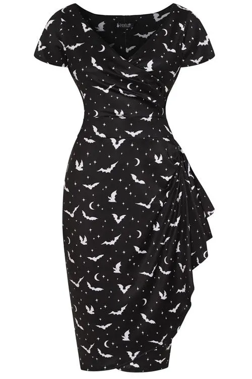 Lady Vintage Elsie Dress in Bats