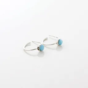 Larimar Hoop Earrings Valencia