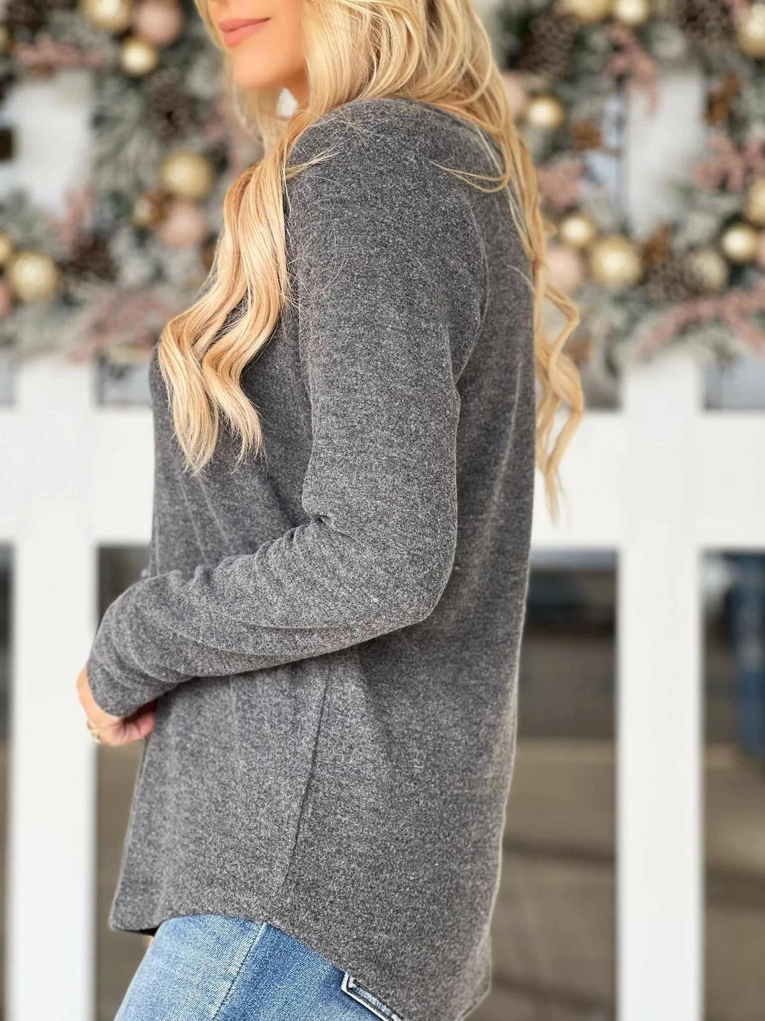 Laylow Marled Long Sleeve Top(FINAL SALE)