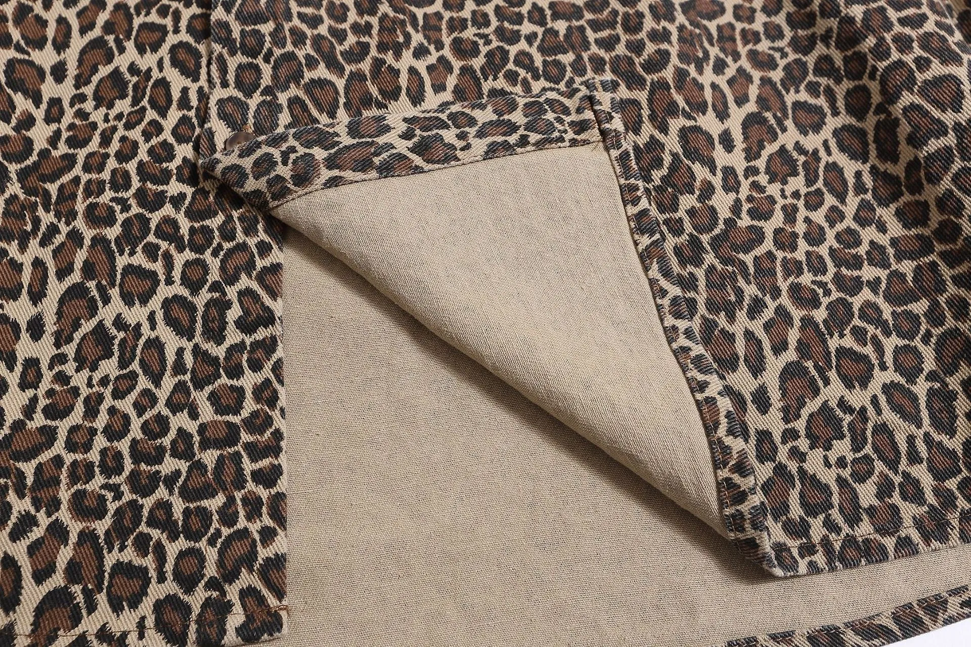 Leopard | Vintage Patch Denim  Polo T Shirt