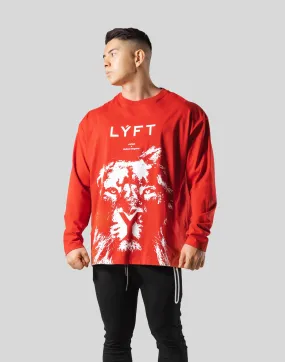 Lion Long Sleeve T-Shirt - Orange