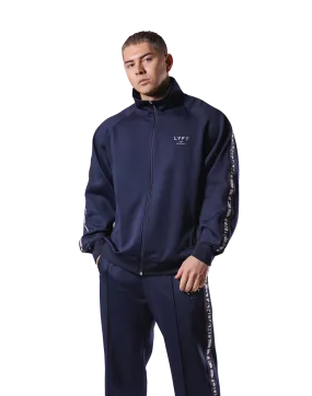 Logo Line Track Jacket - Navy