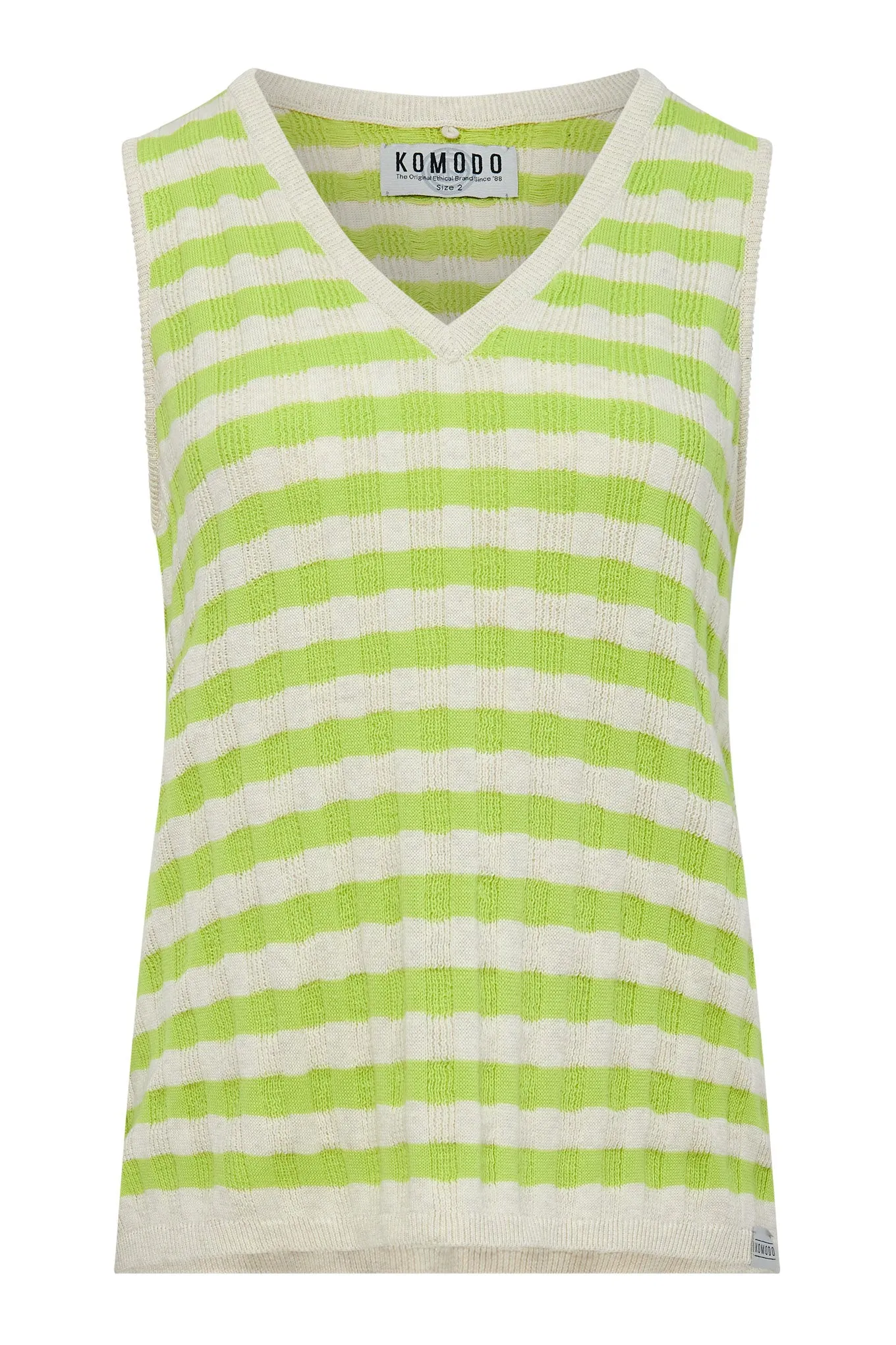 MALA - Organic Cotton Vest Lime