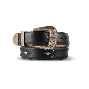 Mens Texas Country Grasso Nogro punta Diamante