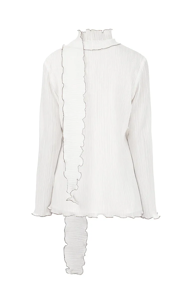 Milk Frilled Blouse