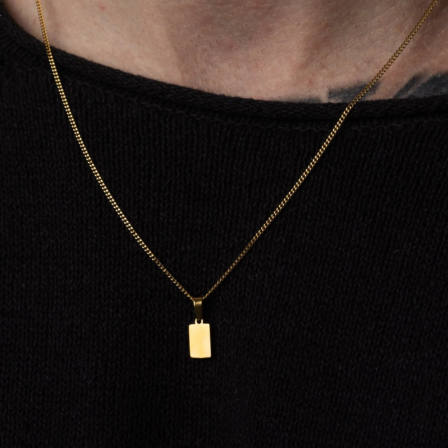 Mini Bar Pendant - Gold