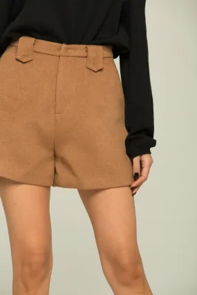 Mocha Shorts with Belt