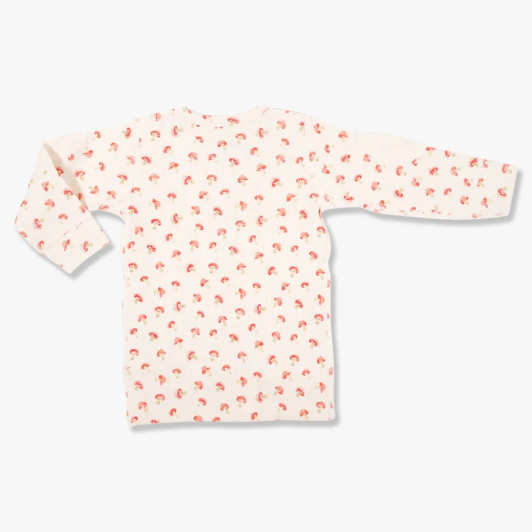 Mushroom Waffle Long Sleeve Tee