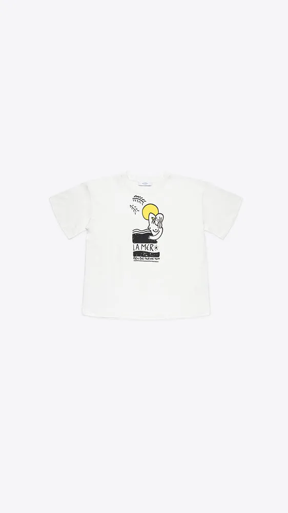 Never La Mer Tee Shirt - Blanc