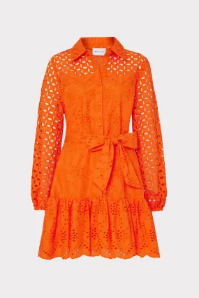 Nic Mixed Eyelet Dress