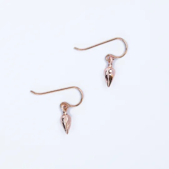 Petite Seed Pod Earrings-Gold or Rose Gold